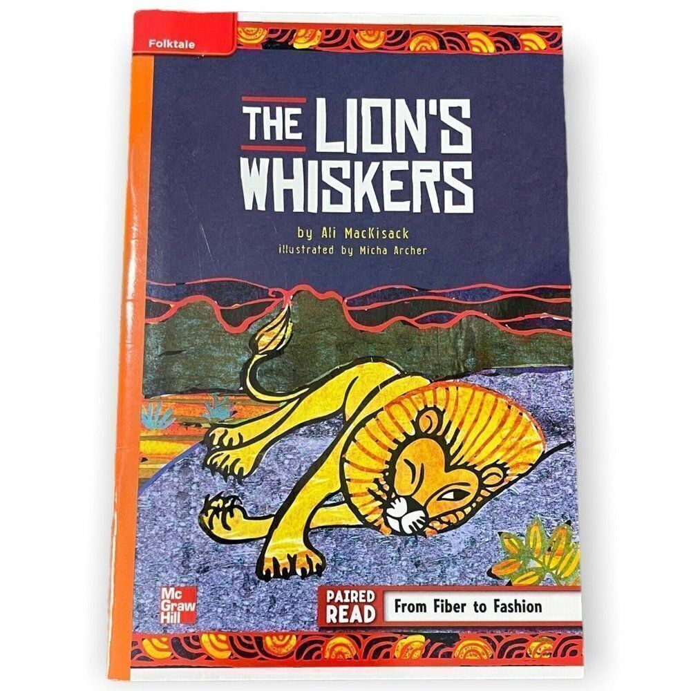 The Lion Whiskers By Ali Mackisack Illustrated Children's Fictional Book Animals